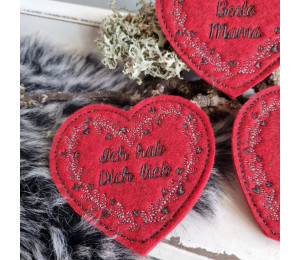 Stickdatei - ITH Stecker Mama Herz Muttertag